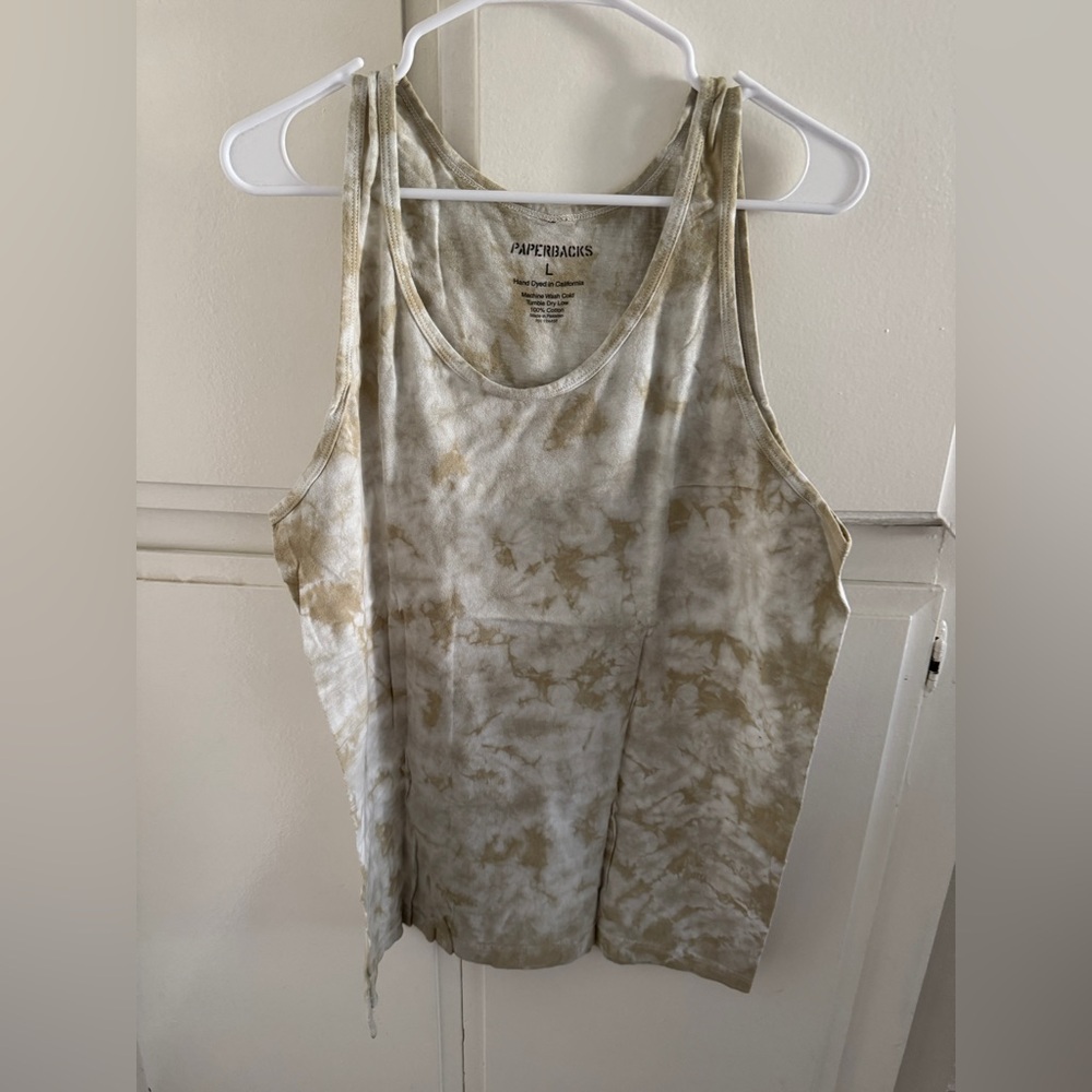 THREE Paperbacks tie dye tanks NWOT size L